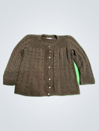 Unbranded Brown Knit Cardigan