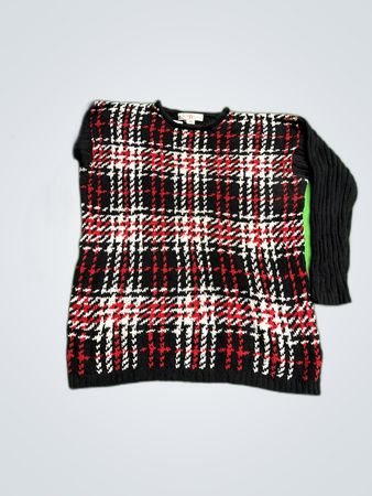 Black and Red Plaid Sweater