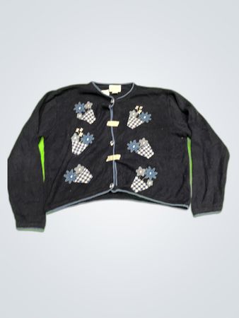 Christopher & Banks Navy Knit Cardigan