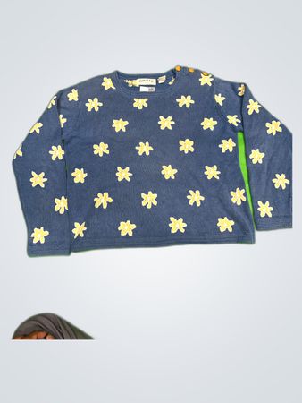 Orvis Blue Floral Sweater
