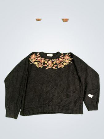 Allard's Black Floral Sweater