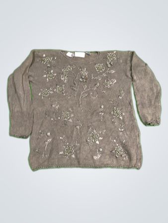 Shenangans Beaded Knit Sweater