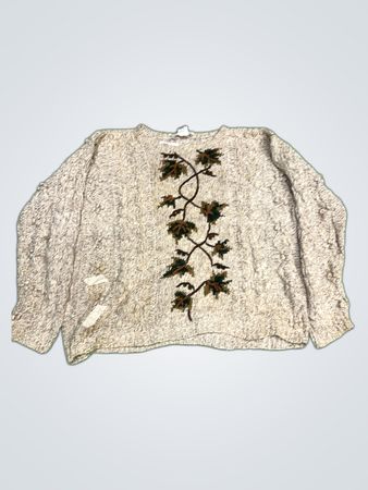 Talbots Embroidered Knit Sweater