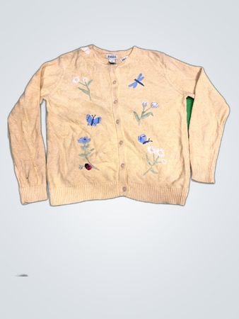 Floral Cardigan Sweater