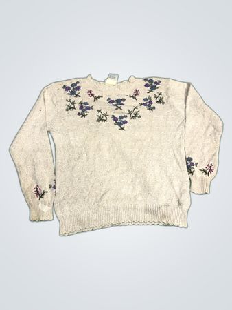 Northern Reflections Floral Knit Sweater