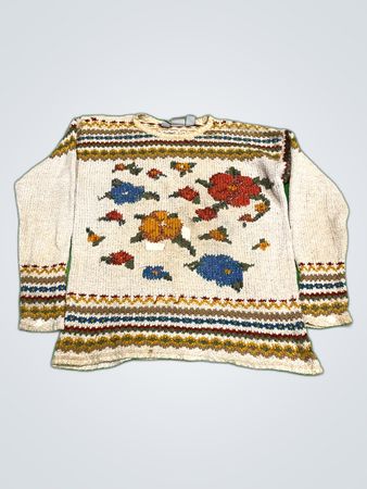 Lizsport Floral Knit Sweater
