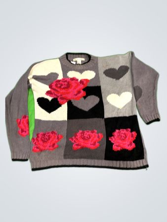 Paris Smith Patchwork Knit Sweater
