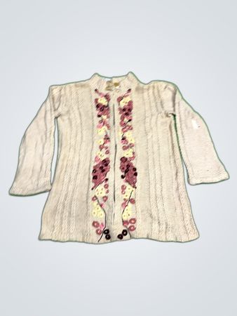 Knitted Floral Cardigan