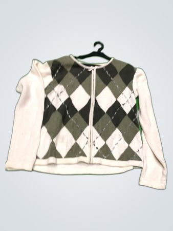 dressbarn Argyle Knit Cardigan