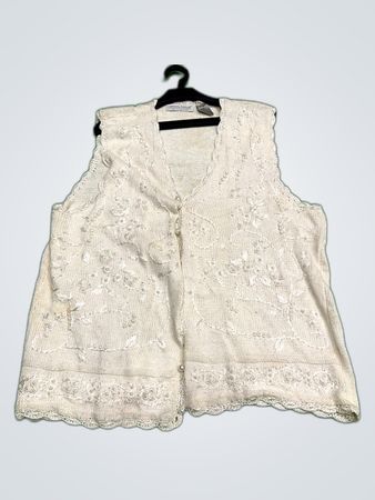 Carolyn Taylor Knitted Cardigan Vest