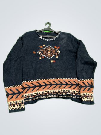 Unbranded Embroidered Knit Sweater