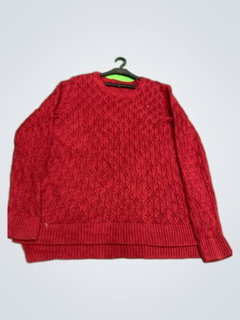 Jeanne Pierre Red Knit Sweater