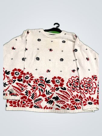 Chaus Sport Floral Knit Sweater