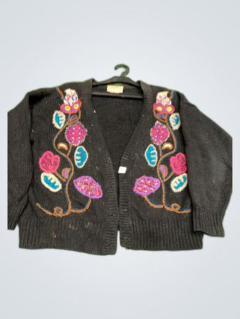 Jody Smith Embroidered Knit Cardigan
