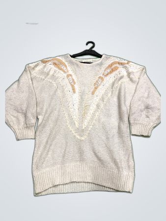 Adolfo Collectibles Embellished Knit Sweater