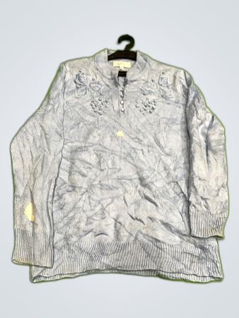 Established Floral Embroidered Knit Cardigan