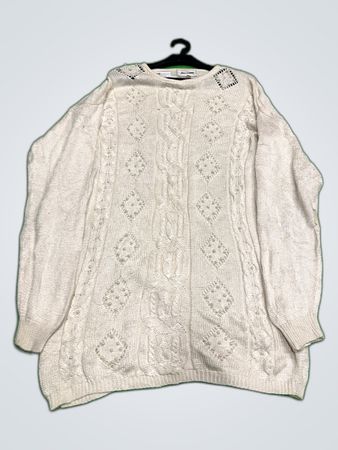 JILLANOVA White Knit Sweater