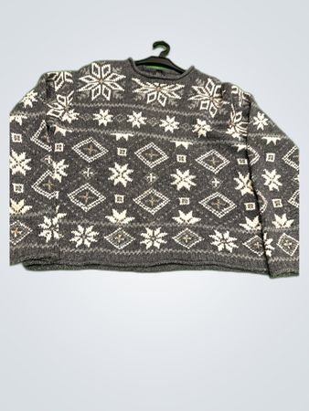 Langents Snowflake Knit Sweater