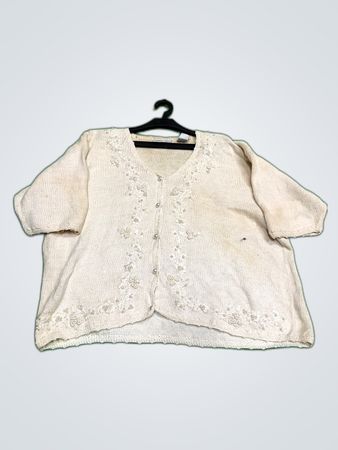 Carolyn Taylor Beaded Knit Cardigan