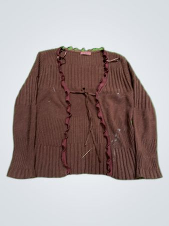 Brown Ribbed Sweater