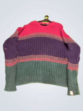 Unbranded Multi-Color Striped Knit Sweater