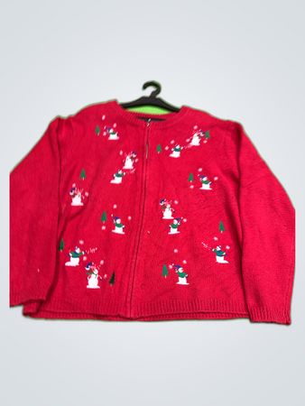 Red Snowman Sweater