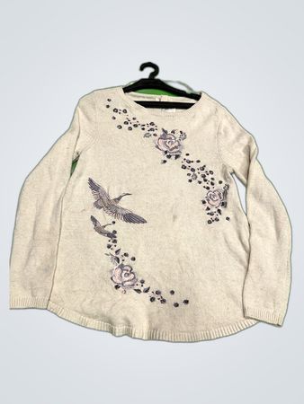 Style & Co Embroidered Knit Sweater