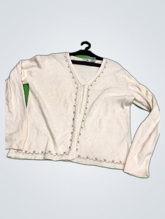Paul & Shark White Knit Cardigan