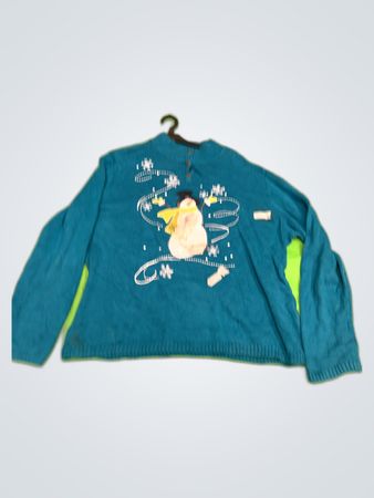 CJ Banks Snowman Knit Sweater