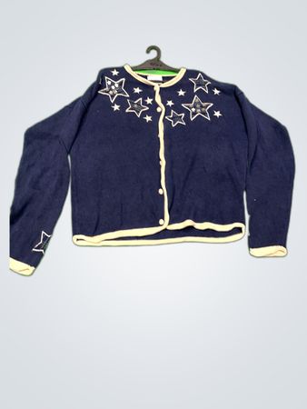 Christopher & Banks Navy Knit Cardigan