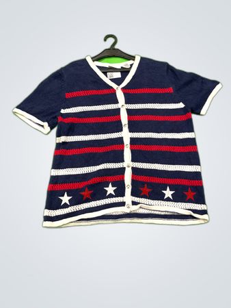 Croft & Barrow Striped Knit Cardigan