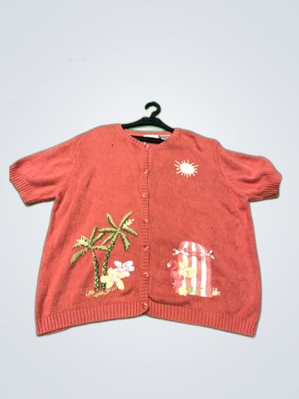 Tabi International Coral Knit Cardigan