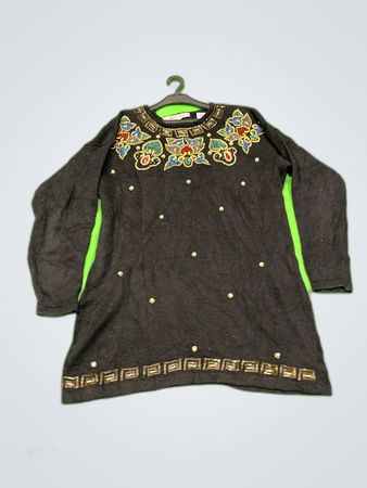 Victoria Jones Embroidered Knit Sweater