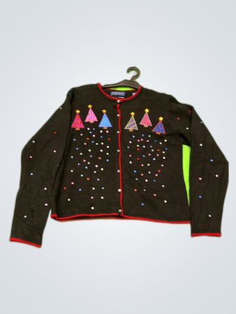 Karen Scott Petites Christmas Tree Sweater