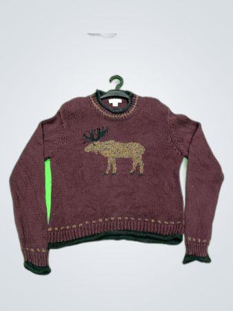 Christopher & Banks Moose Knit Sweater