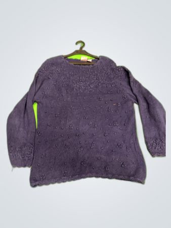 Huntington Ridge Embroidered Knit Sweater