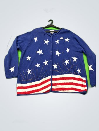 American Flag Cardigan