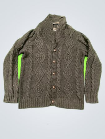 Old Navy Gray Cable Knit Cardigan