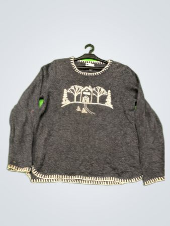 Christopher & Banks Embroidered Knit Sweater