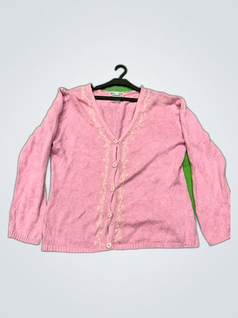 Schmidty Pink Cotton Cardigan