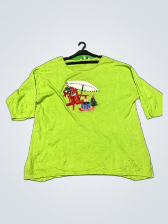 Heritage Charm Green Printed T-Shirt