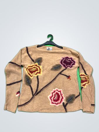 Coldwater Creek Floral Sweater