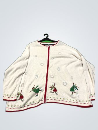 CJ Banks Holiday Knit Cardigan