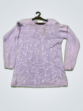 Washington Embroidered Knit Sweater