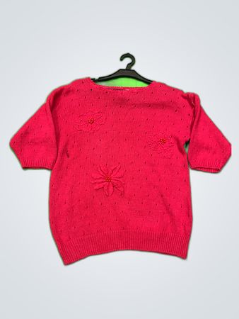 Koret Floral Embroidered Knit Sweater