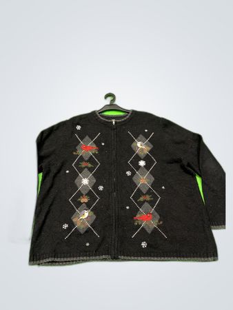 Croft & Barrow Christmas Knit Cardigan