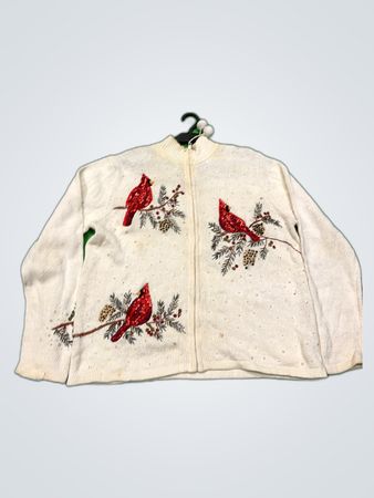 Tiara International Christmas Knit Cardigan