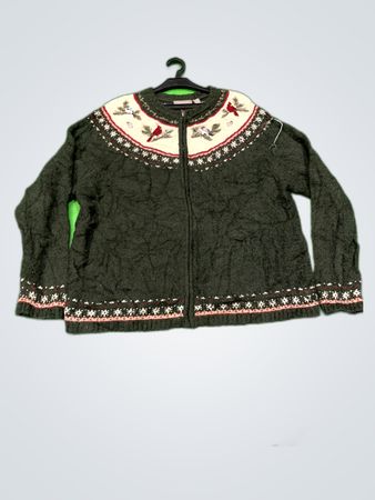 Craft & Barrow Green Knit Cardigan