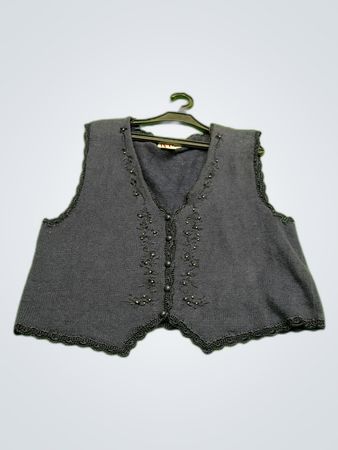R&K Beaded Knit Waistcoat