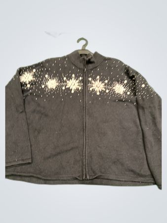 Gray Snowflake Sweater